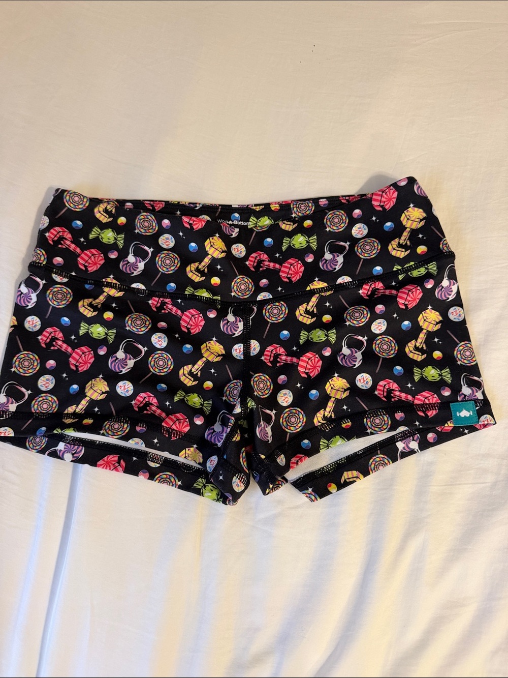 Wodbottom Black Candy Print Active Shorts